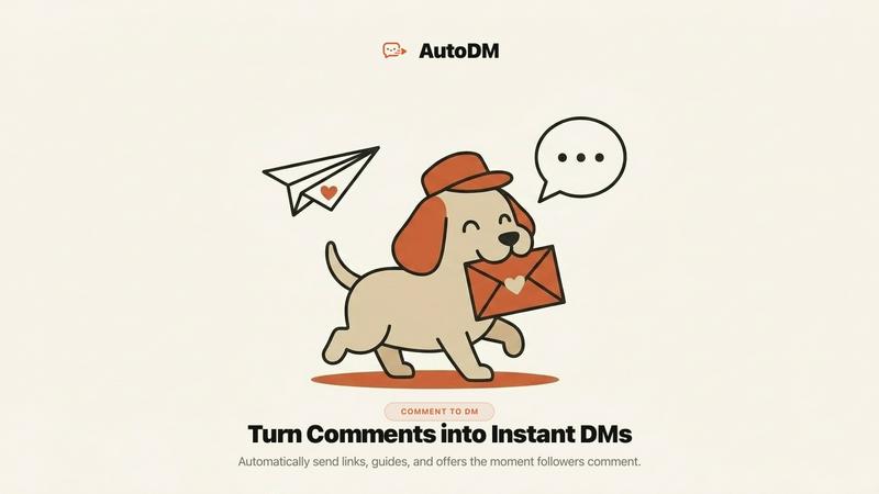 AutoDM application interface and features