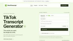 ShortTranscript - product for Content Creation